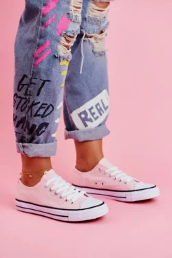 Klasikiniai moteriški sportbačiai Rožiniai Omerta