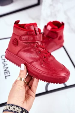 Vaikiški šilti sportiniai bateliai „Big Star“ GG374042 Raudoni