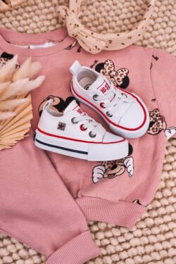 Vaikiški klasikiniai žemi sportiniai bateliai BIG STAR HH374193 Balti