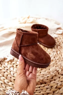 Vaikų termo žieminiai batai, rudi Gooby
