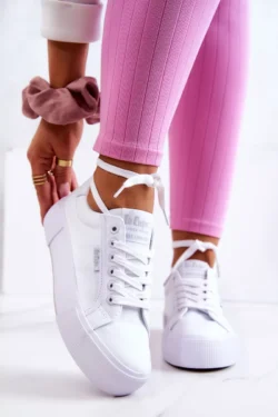 Lee Cooper platforminiai sportiniai bateliai LCW-22-31-0884L balti