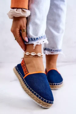 Įspiriamos espadrilės Big Star JJ274877 Tamsiai mėlynos spalvos