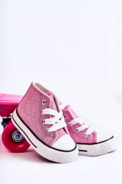 Vaikiški aukšti sportiniai bateliai „Pink Catrina“