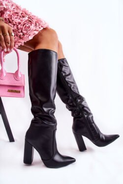 Klasikiniai batai ant pakulnio Juodi Mayra