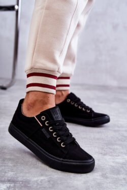 Moterims žemi sportiniai bateliai „Big Star KK274004“ juodi