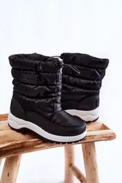 Vaikiški sniego batai su slankikliu „Big Star“ KK374235 Juodi