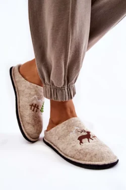 Namų šlepetės „Big Star“ KK276016 smėlio spalvos