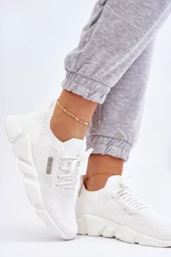 Moteriški lengvi sportiniai bateliai su atminties putų sistema „Big Star“ JJ274268 Balti