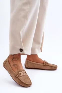 Moterims  mados suede mokasinai rudi Rabell