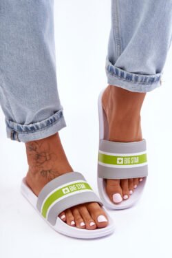 Lengvos EVA šlepetės „Big Star“ JJ274647 Balta-pilka