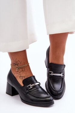 Patogūs odiniai bateliai juodos spalvos Damira