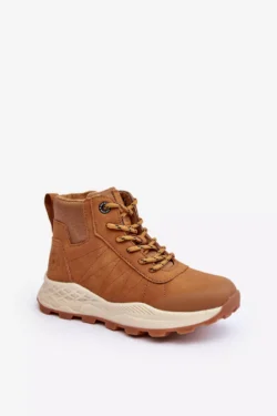 Vaikiški šilti trekingo batai „Trappers Camel Big Star“ MM374202