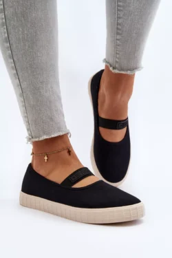 Moteriški slip-on sportiniai bateliai Big Star LL274200 Juodi