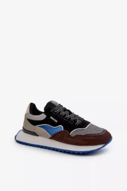 Vyriški sportiniai bateliai „Big Star“ NN174322 „Memory Foam System“ rudi-juodi