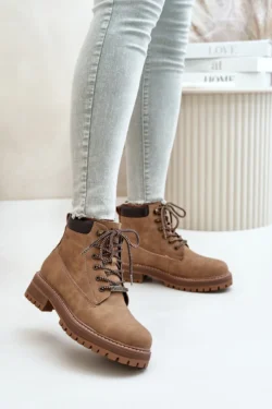 Moterų apšiltinti aulinukai BIG STAR SHOES OO274A289 rudi
