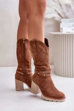 Moteriški aukštakulniai šilti batai „Camel Ivanelis“