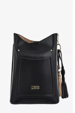 Mažas rankinukas pagamintas iš ekologinės odėlės Big Star OO574139 Juoda