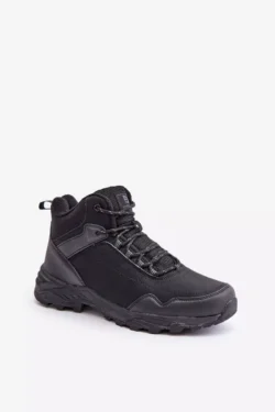 Šilti lengvi vyriški žygiai batai McBraun Black