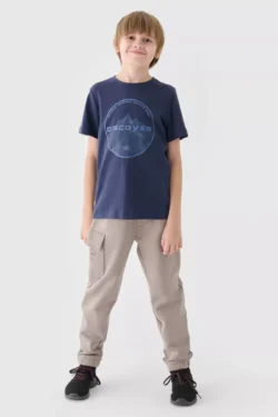 Berniukų sportinės kelnės pilkos 4FJWAW24TTROM760-26S