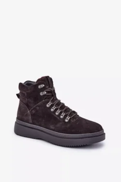 Vyriški šilti batai iš zomšos „Big Star“ OO174189 Rudi
