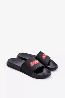 Vyriški šlepetės su logotipu „Big Star“ OO174028 Juodos