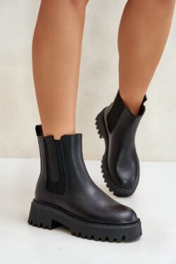 Odos izoliuoti moteriški batai „Big Star“ OO274A386 Juodi