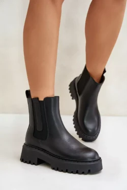 Odos izoliuoti moteriški batai „Big Star“ OO274A386 Juodi