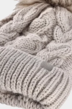 Mergaičių žiemos kepurė 4F smėlio spalvos 4FJWAW24ACAPF421-83S