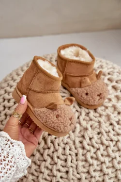 Šiltos vaikų sniego batai Llama Camel Esandira