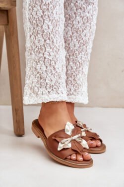 Slydimo plokštės su dekoratyviniais elementais Natūrali oda Zazoo 3574/Z Camel