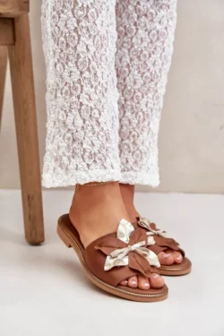 Slydimo plokštės su dekoratyviniais elementais Natūrali oda Zazoo 3574/Z Camel