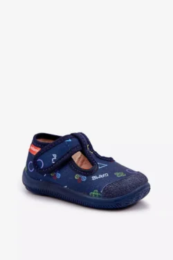 Vaikiški šlepetės Milami Elastic su Velcro Navy Ambette