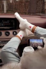 Moteriškos kojinės „Amor“ ekru