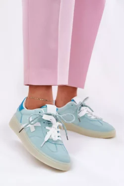 Moteriški sportiniai bateliai su leopardo raštu  Zelevelis