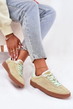 Zomšiniai sportiniai bateliai moteriški D.Franklin Lime DFSH387005