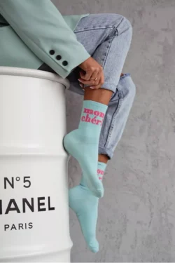 Moteriškos kojinės Mon Chéri Cotton Blue