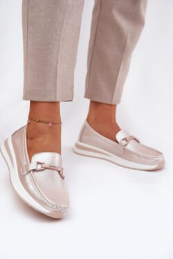 Moteriški odiniai mokasinai S.Barski GR51-598 Pearl Pink