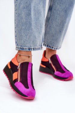 Odinės sportbačiai su paslėptu sutvirtinimu Maciejka Juodi 06853-15