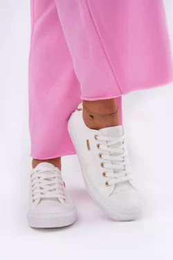 Moteriški "Big Star" medžiaginiai sportbačiai RR274766 Balti