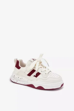 Smėlio ir raudonumo spalvos platforminiai vaikiški kedai Grellio