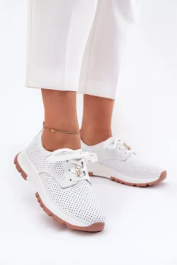 Odinės moteriškos brogues su "Clip" ARTIKER 54C1810 White