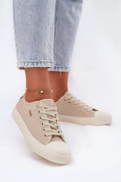 Moteriški "Big Star" audinio sportbačiai RR274767 "Beige"