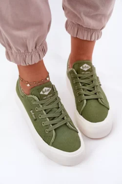 Moteriški platforminiai sportbačiai Lee Cooper LCW-25-31-3449L Žali