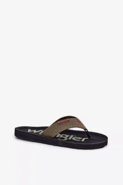 Vyriškos šlepetės WRANGLER ZANE FLIPFLOP MEN LOW 20251044.20251044.57B Žalios