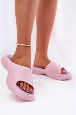 Moteriškos putplasčio šlepetės Big Star RR274A587 Pink
