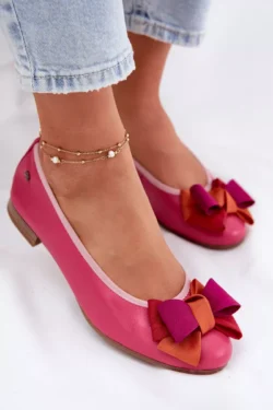 Odinės balerinos su bantuku Maciejka P6801-15 Fuchsia