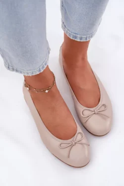 Odinės balerinos moterims Maciejka P6800-04 Beige