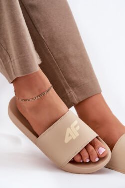 Moterims šlepetės 4F 4FRMM00FSLIF010-83S Smėlio spalvos