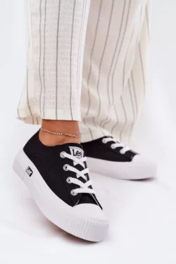 Moterims skirti platforminiai kedai juodi LEE ISLA C WOMEN LOW 50251001