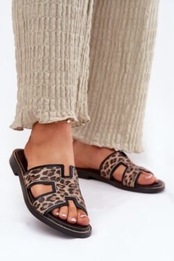 Odainės basutės su leopardo raštu Zazoo 40383 Black
